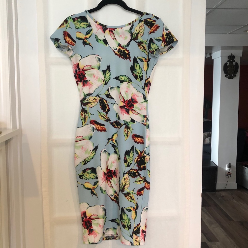Bodycon Floral Dress